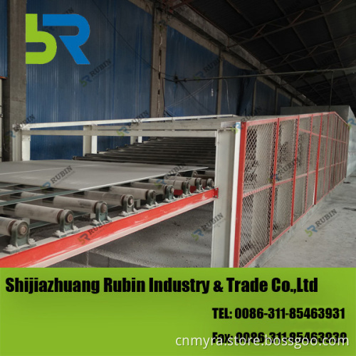 High efficiency drywall manufacturing machine
